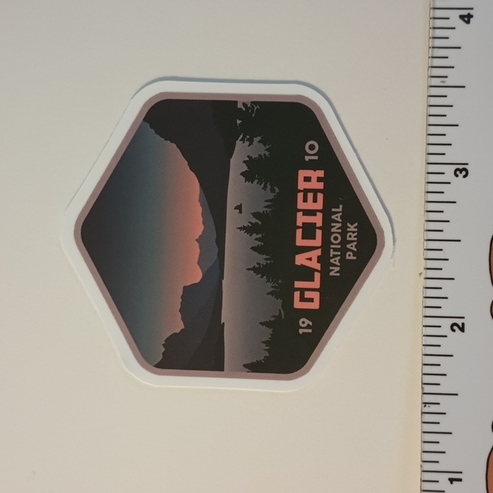10/$10 National Park Phone Water Bottle Laptop Tablet Sticker Decal Glacier